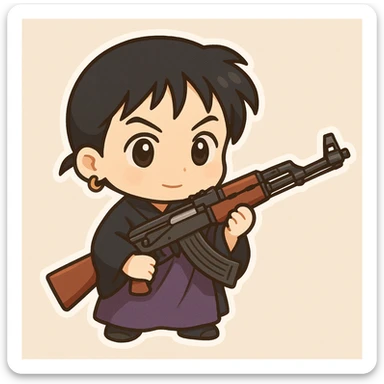 Miroku take ak 47 sticker