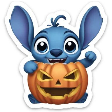 stitch halloween 🎃 sticker