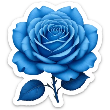 Blue rose emoji sticker