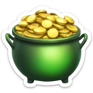 Pot of gold sticker