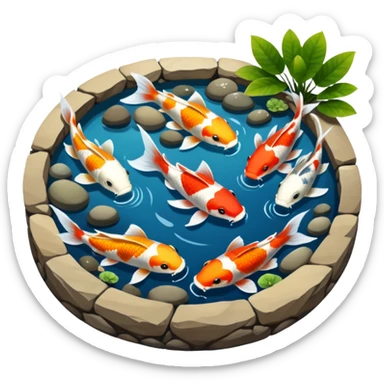 Koi Pond sticker