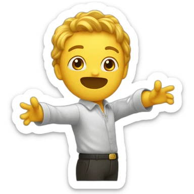 quelqu'un faisant le Dab sticker