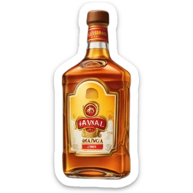 Bouteille de rhum de la marque havana club sticker