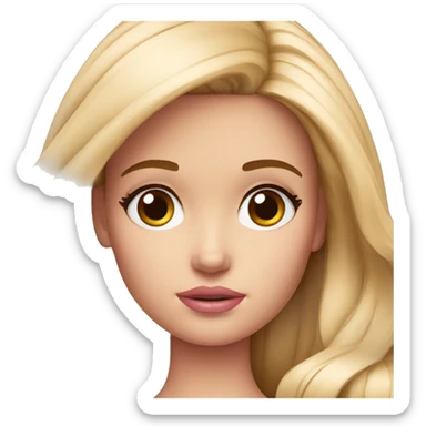 sad barbie sticker