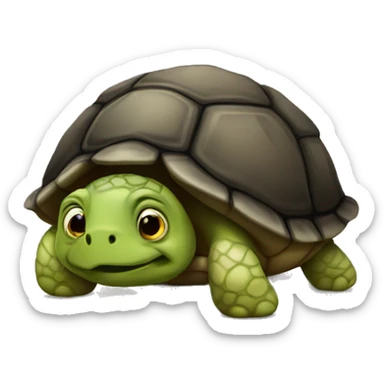 Turtle that looks like sad poo sticker