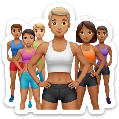 Group fitness instructor sticker