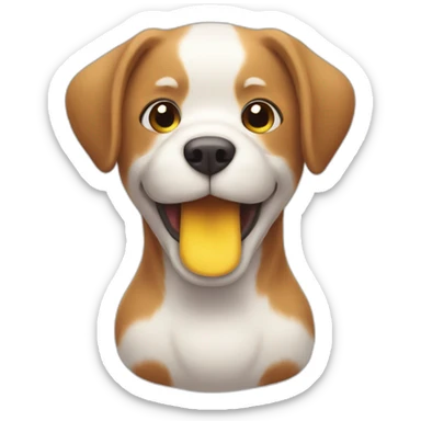 squeaky toy with hiccups sticker