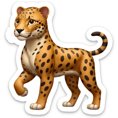 Jaguar grown four legs sticker