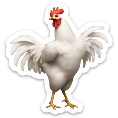chicken dancing  sticker