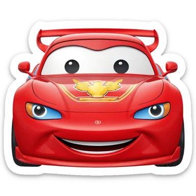 Puedes hacer un emoji del rayo mcqueen ?Puedes hacer un emoji del rayo mcqueen ? sticker
