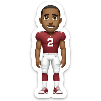 Jalen hurts with a bad knee sticker