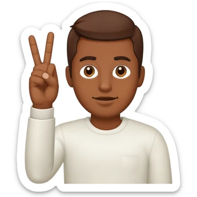 Brown skin guy sticking the middle finger up sticker