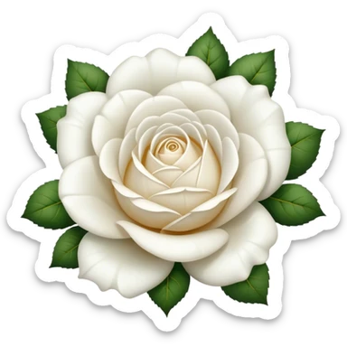 heraldic white rose of york sticker