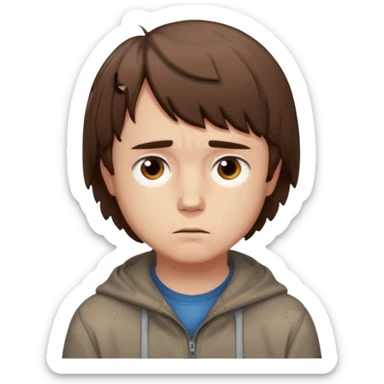 will's from stranger things sad sticker
