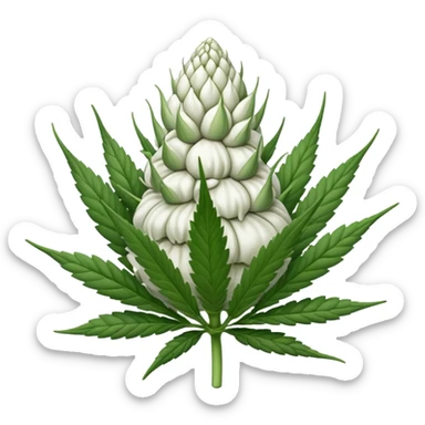 white color marijuana, no color sticker