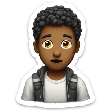 Confused Boy sticker