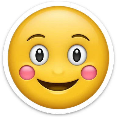 Quiero que me hagas un emoji amarillo, sonriente sticker