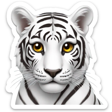 tigre blanco sticker