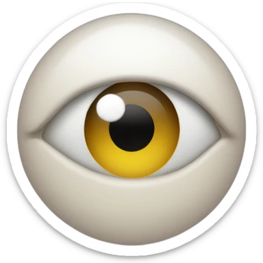 The cursor gets into the eye sticker