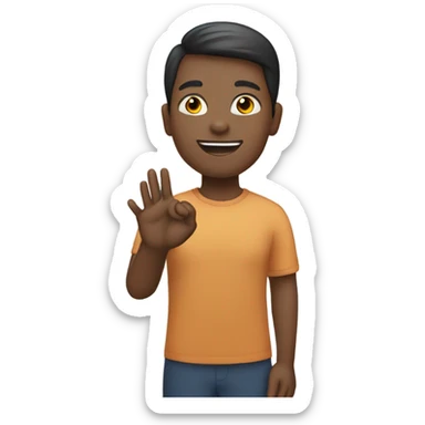 person with ASL sticker