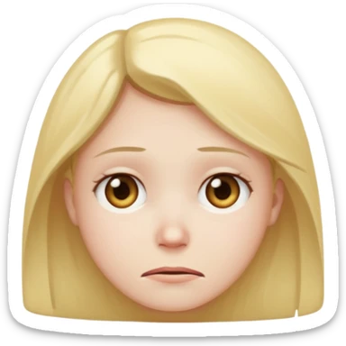 Quiero q sea una carita trizte q este mal pero q se vea feliz y en el fondo mal osea algo asi sticker