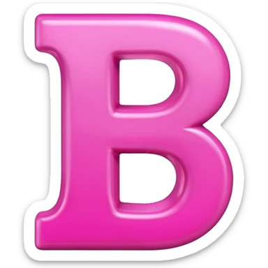 mix color pinks letter p sticker