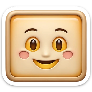 A white reactangle wall and face has this emoji :) sticker