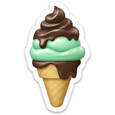 mint choco icecream beskin robbins sticker