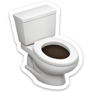 Phone falling into toilet sticker