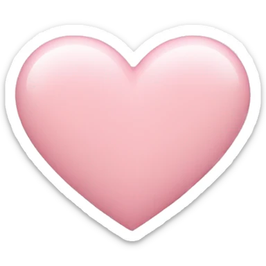 Light pink heart sticker
