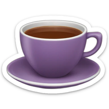 A cup of hot tea with a bar of chocolate sticker