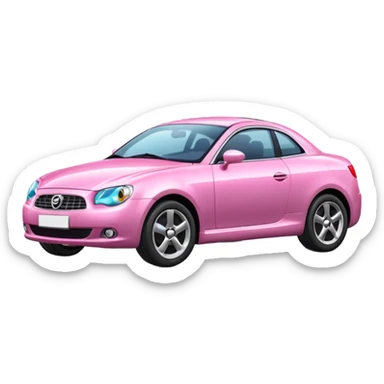 Pink car sticker