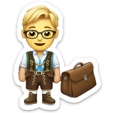 lederhosen and laptop sticker