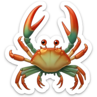 Sébastien le crabe de la petite sirene sticker