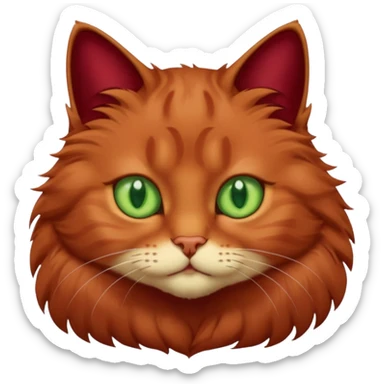 бордовый кот sticker