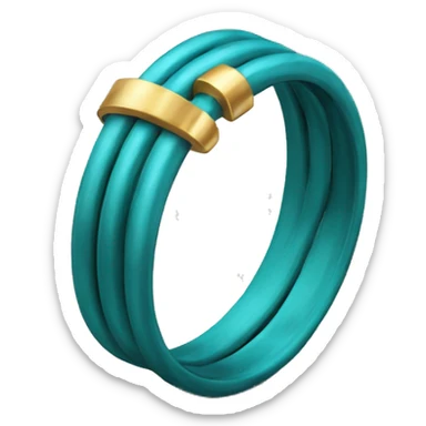 simbolo de 3 anillos entrelazados sticker