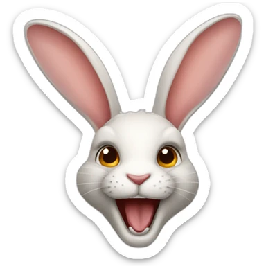 Rampant-rabbit sticker