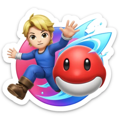 give me the logo of super smash bros ultimate sticker