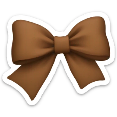 brown bow sticker