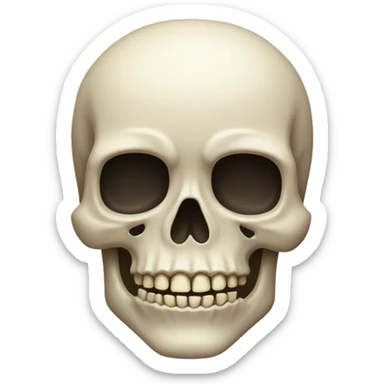 iOS emoji skull sticker