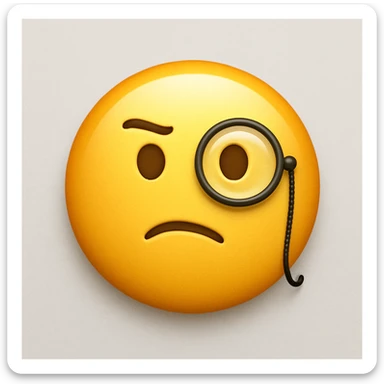 emoji with monocle sticker