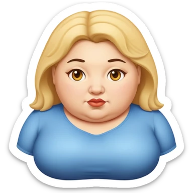 Fat women sticker