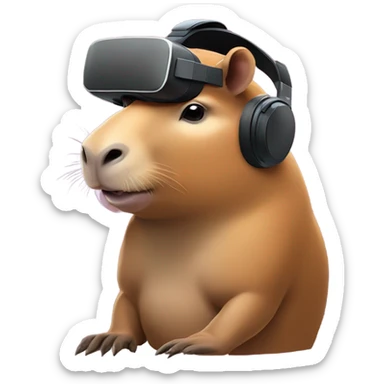 capybara VR sticker