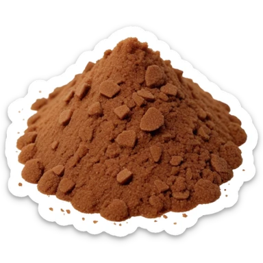 brown body scrub sticker
