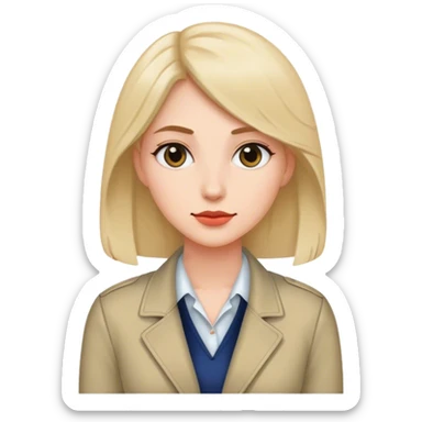 woman conservative jacket sticker