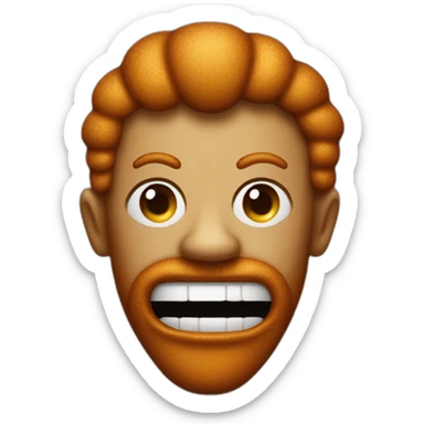 Evil Ginger bread man sticker