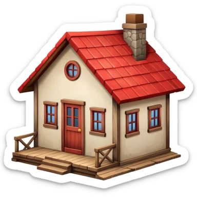 casa pequeña sticker