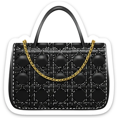 black color lady dior bag sticker