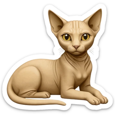 egypt spinx cat sculpture sticker