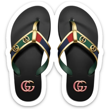 gucci flip flops sticker